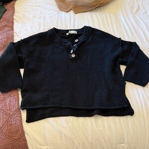 Free People black Knit pullover